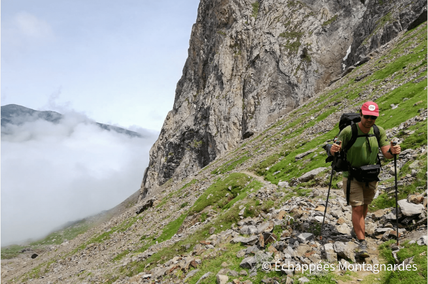 La pente s'accentue dans la coume du Pic, à proximité du col de Sencours