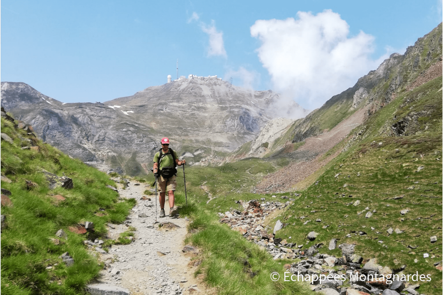 Ruisseau d'Oncet et pic du Midi de Bigorre