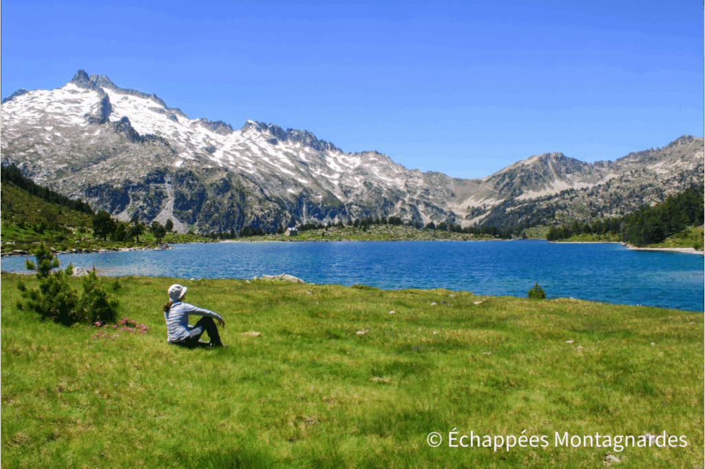 Lac d'Aumar, pic de Néouvielle et hourquette d'Aubert