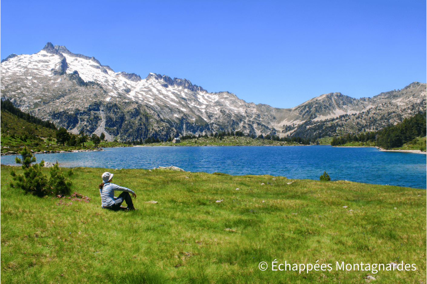Lac d'Aumar, pic de Néouvielle et hourquette d'Aubert