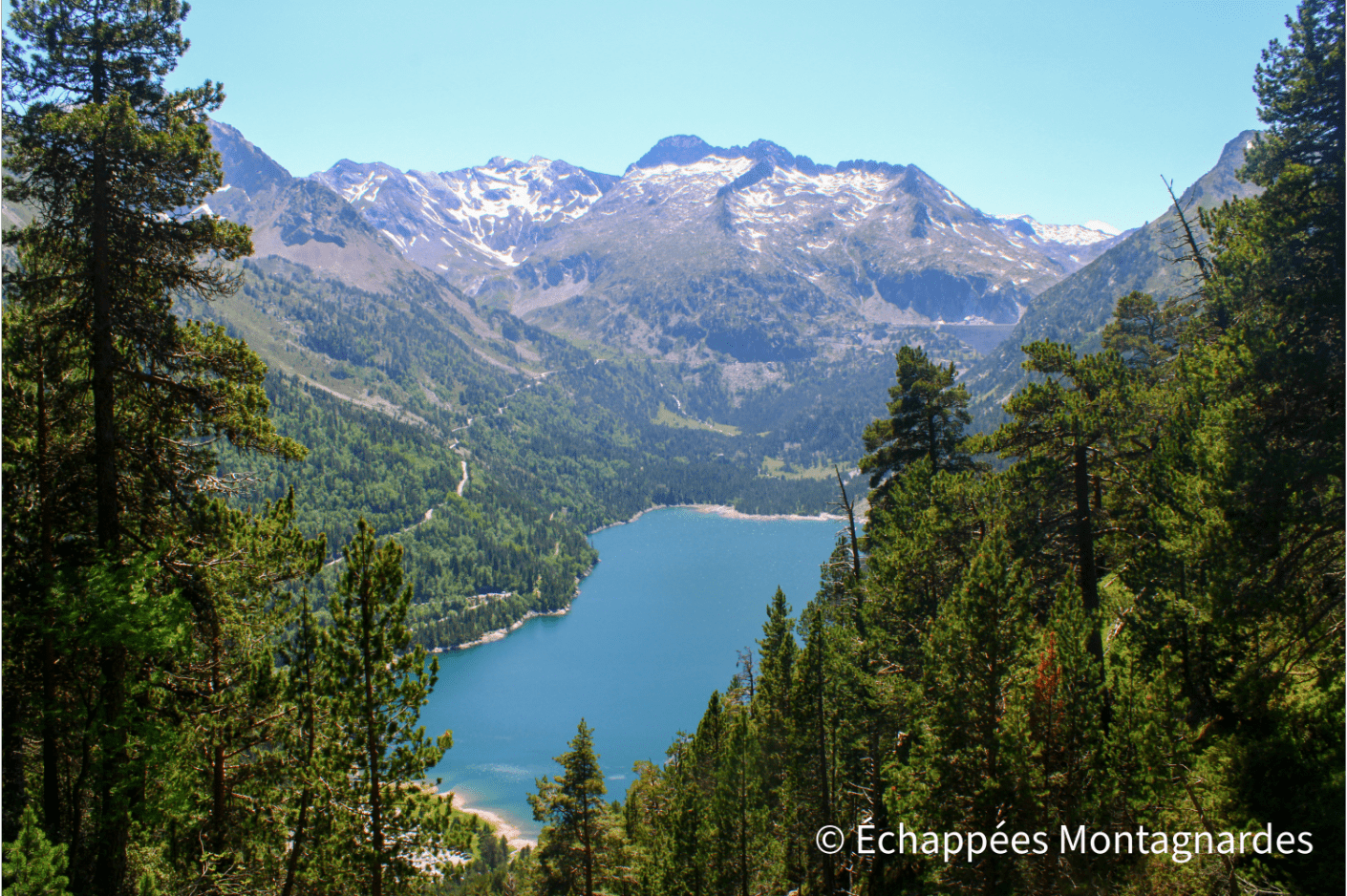 Lac d'Orédon en contrebas