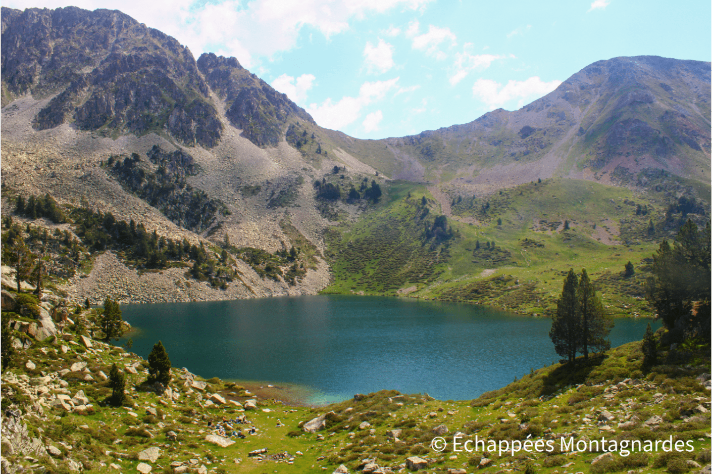 Lac supérieur de Bastan et col de Bastan