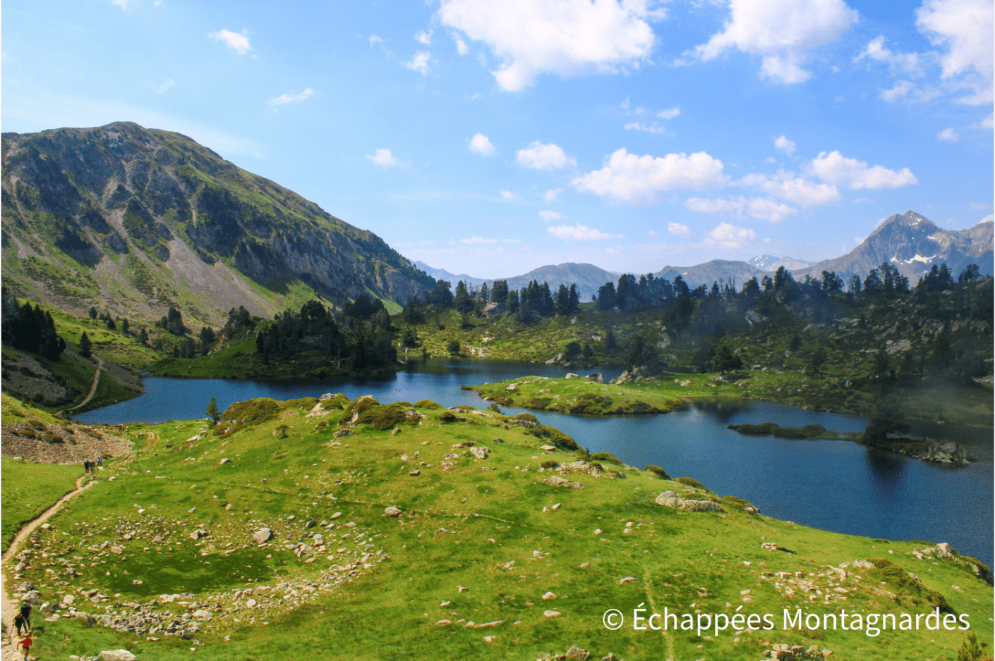 Point de vue sur les lacs du Milieu