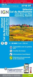 Carte IGN top25 Sélestat