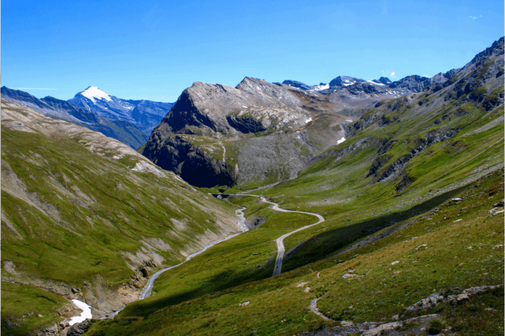 Panorama sur la Vanoise depuis le col de l'Iseran