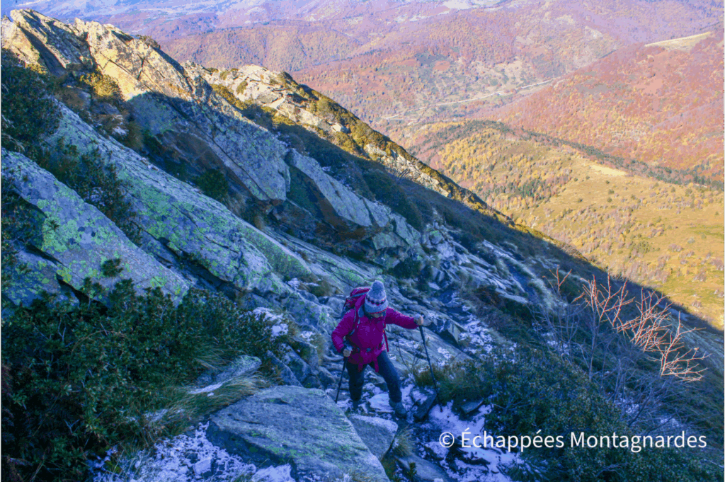 Rien de très difficile par temps sec, mais avec le gel, c'est beaucoup plus pénible