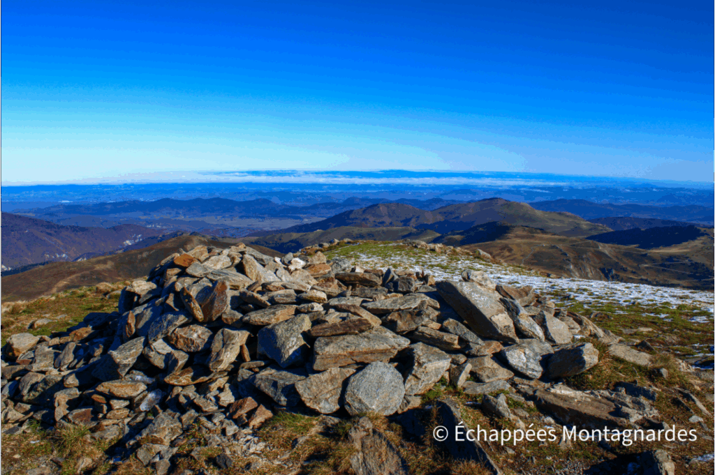 Nous atteignons sans problème le sommet du pic de Tarbésou