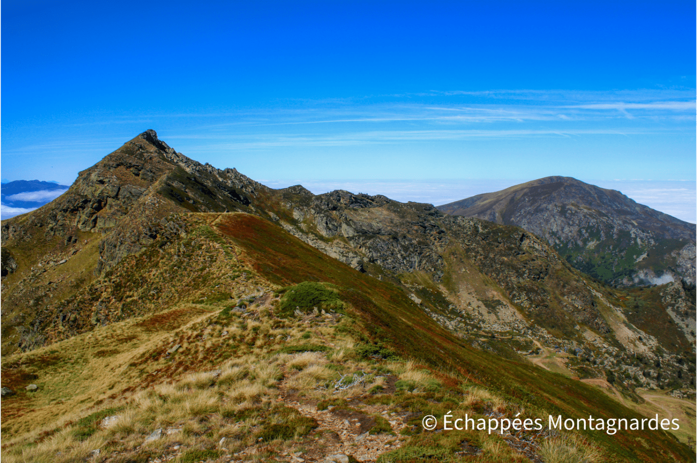 Etang d'Appy crêtes massif de Tabe pic du Han