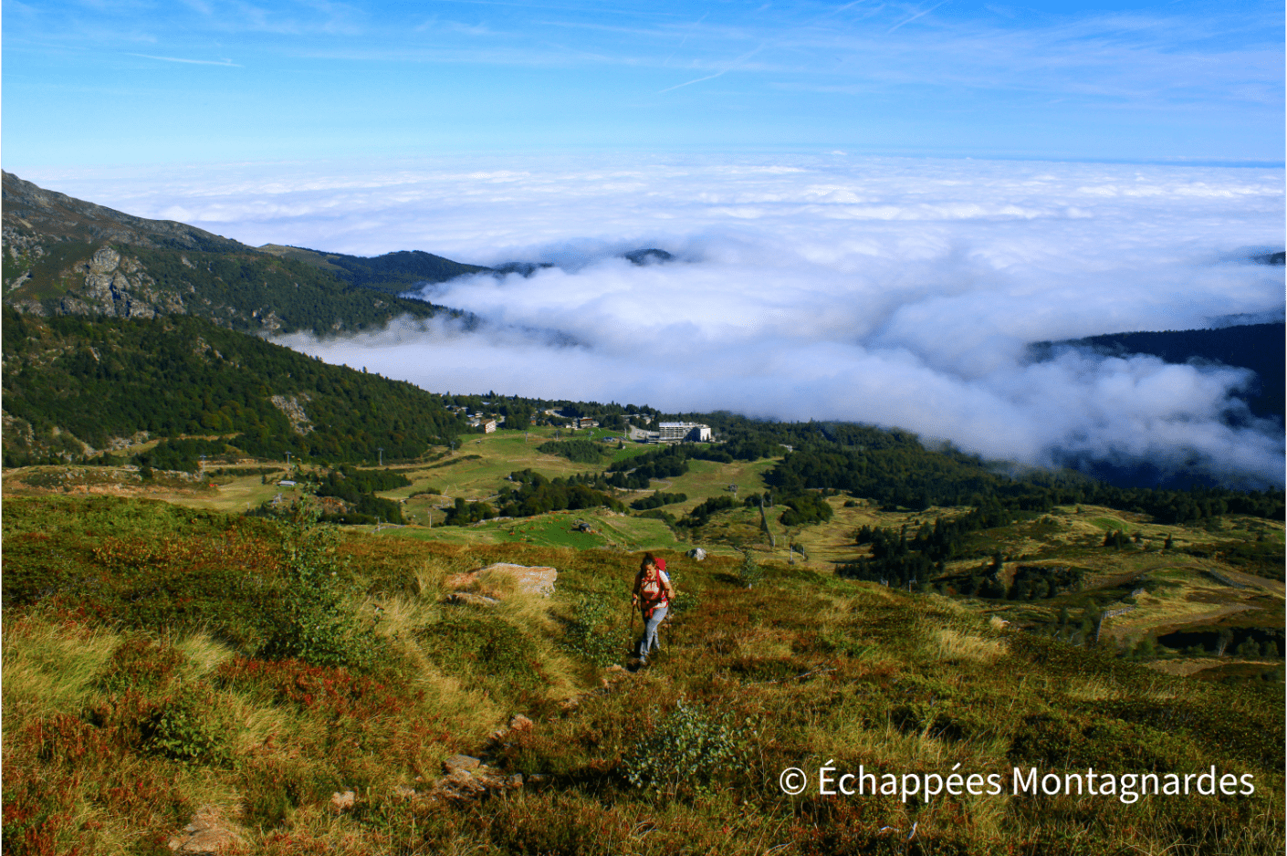 Etang d'Appy mer de nuages Ariège