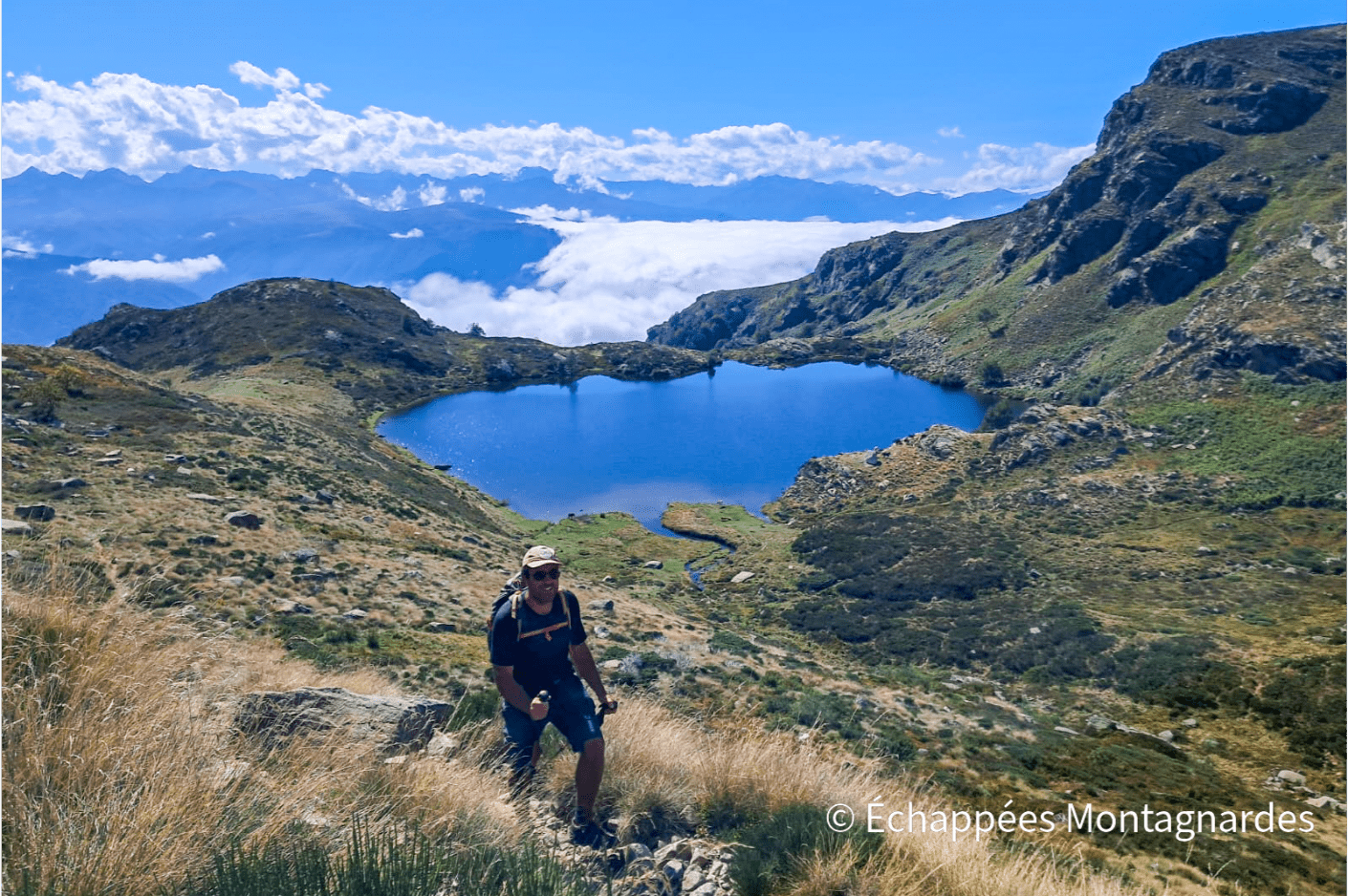 Etang d'Appy montée tour du massif de Tabe