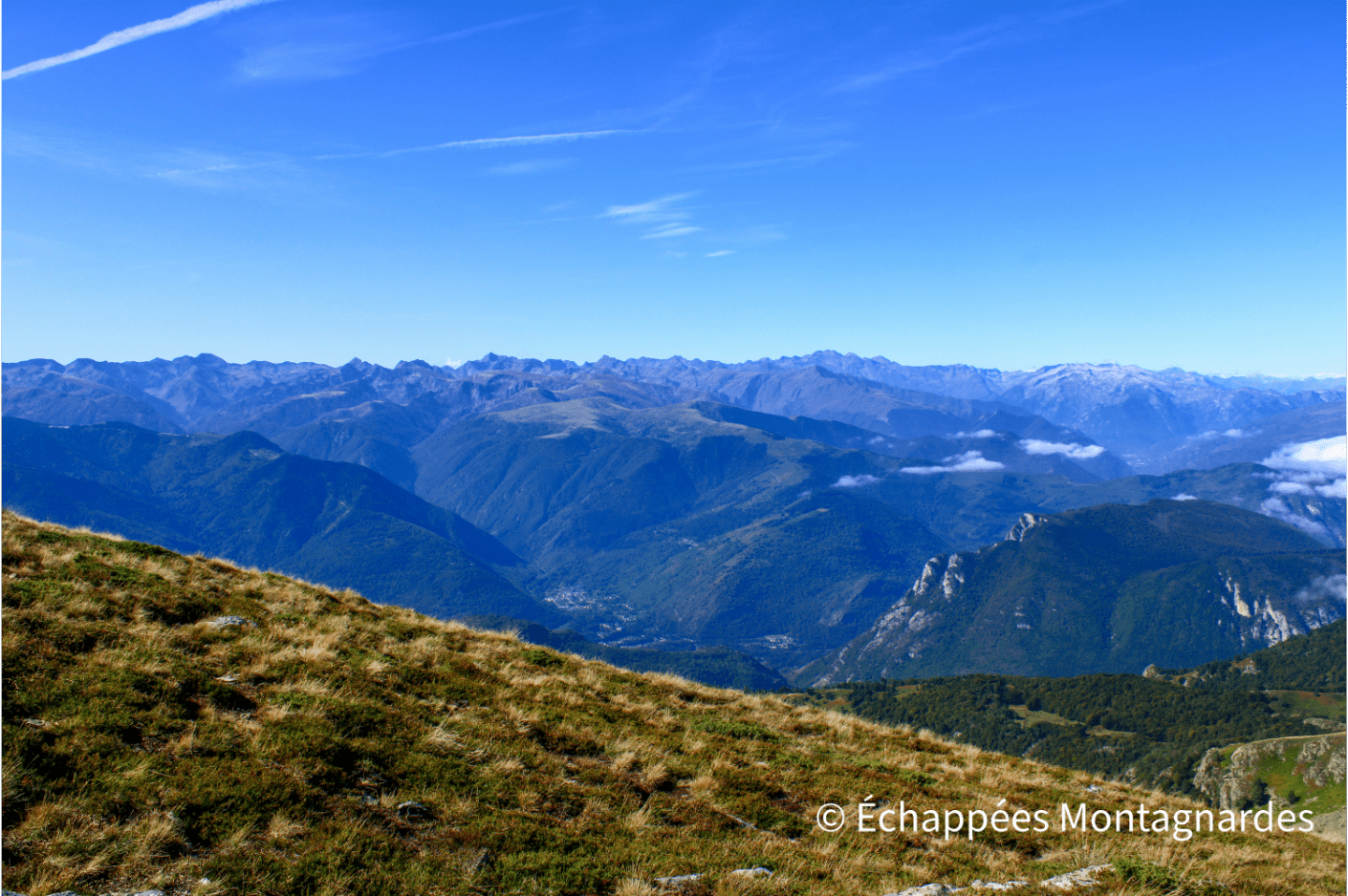 Etang d'Appy panorama Pyrénées pic Galinat
