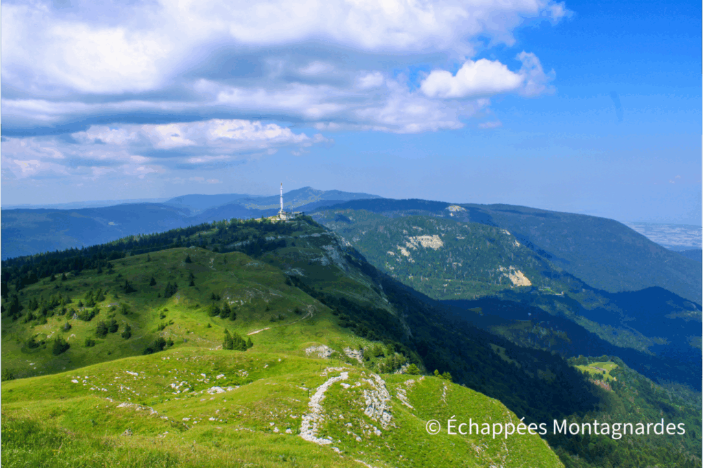 GR du Jura : photo du GR9 sur les monts Jura