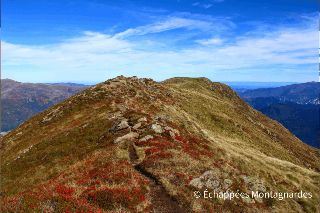 Pic du Sarrasi crête automne