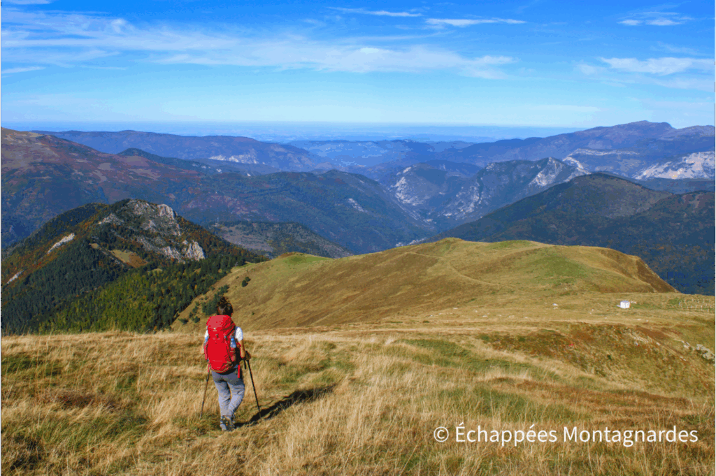 Pique d'Endron descente par crêtes