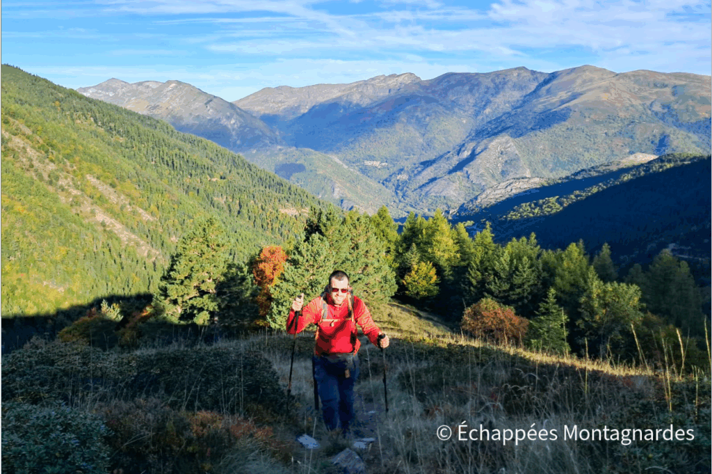 Pique d'Endron montée raide