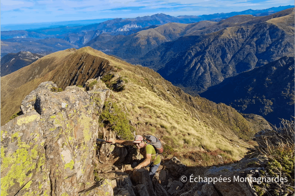 Pique d'Endron passage délicat