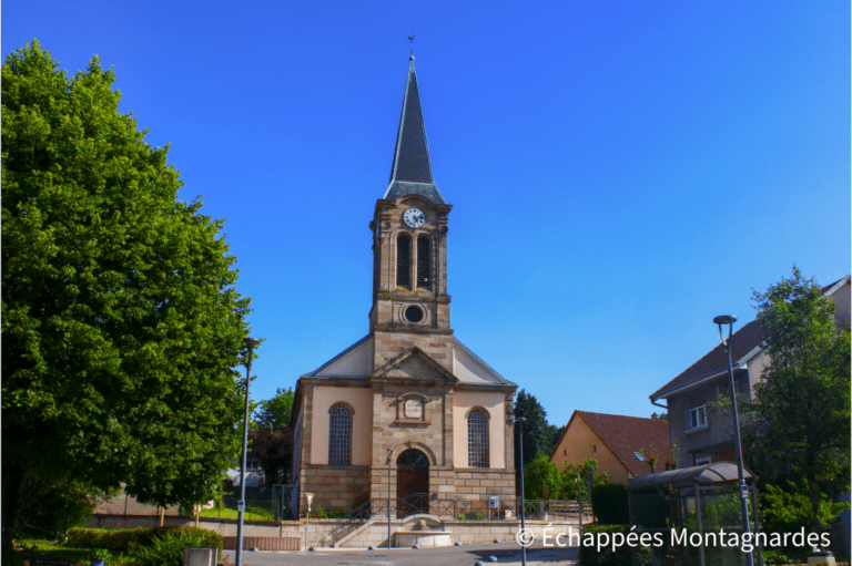 Église de Fesches-le-Châtel : c'est la fin de ma traversée des Vosges à pied !