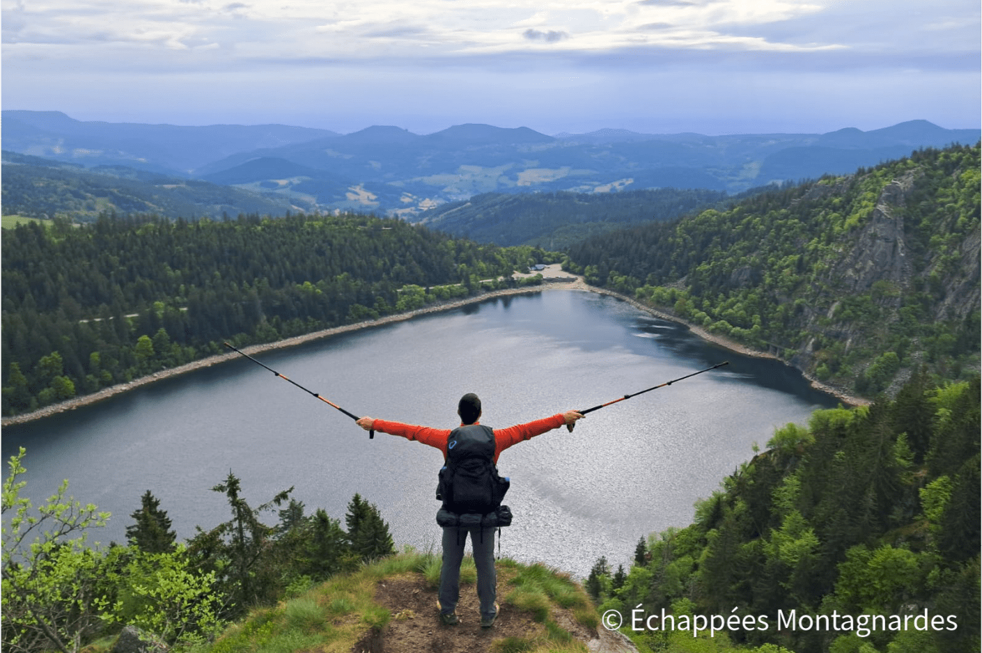 en trek sur la traversée des Vosges