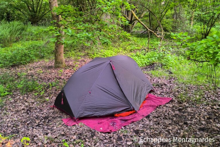 bivouac étape 1 traversée des Vosges