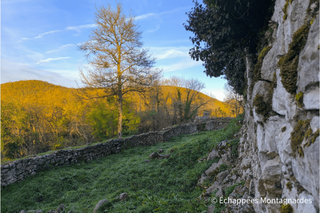 Tour des ruines du château Saint-Barthélemy