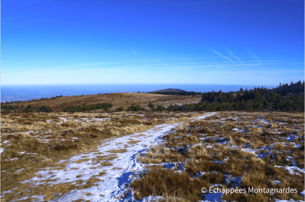 Randonnée crêt de la Perdrix crêt de Botte crêt de la Chèvre et crêt de l'Oeillon