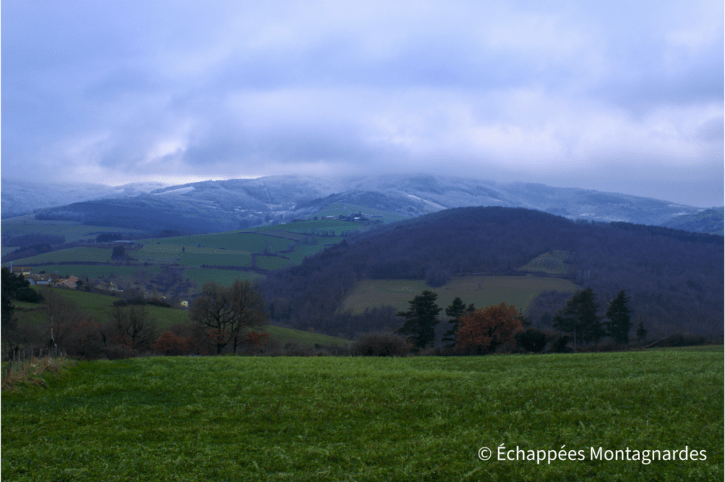 Panorama sur le Pilat Sainte-Croix-en-Jarez