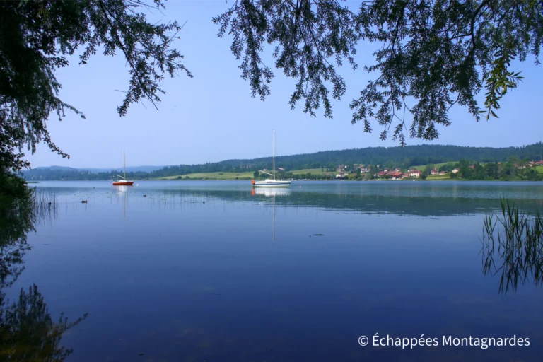 Traversée du Jura étape 9 - Pause au bord du lac de Saint-Point