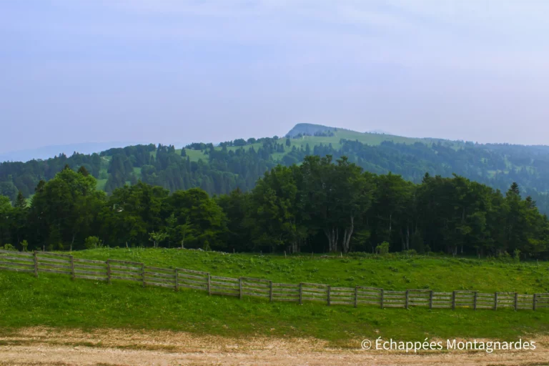 Traversée du Jura étape 9 - Vue vers le Mont d'Or depuis le Morond
