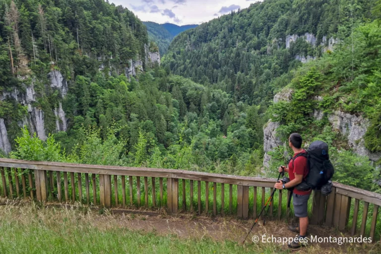 Traversée du Jura étape 4 - Joli belvédère sur les gorges du Doubs