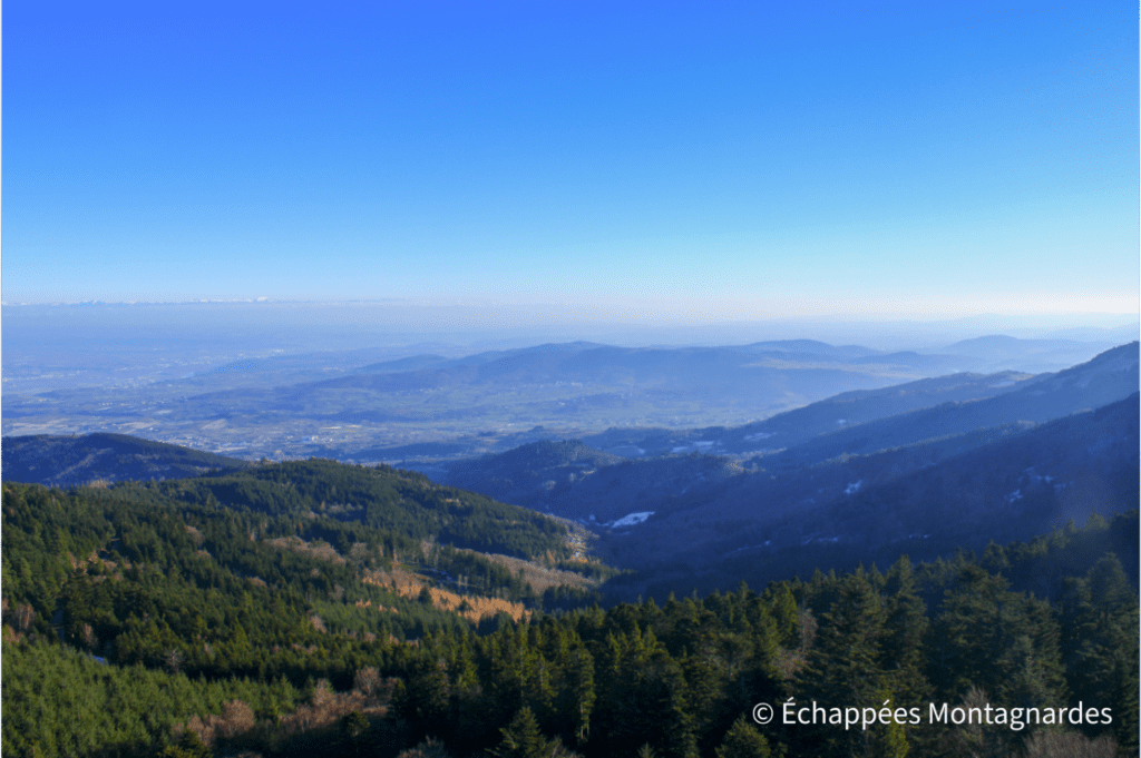 Reliefs du Pilat depuis les Trois Dents