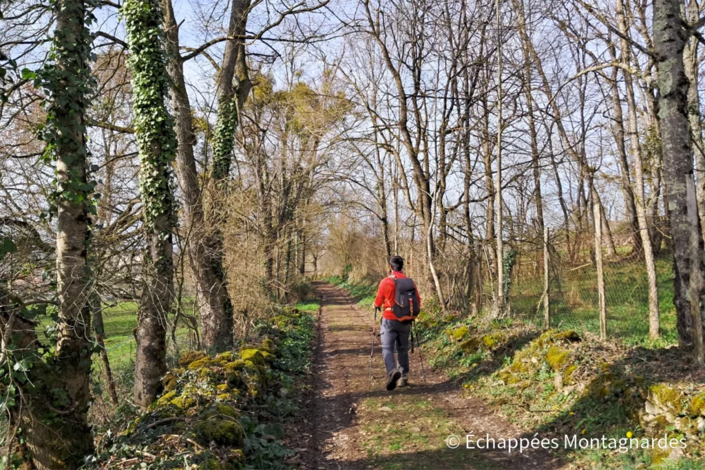 Randonnée Tuc de Montcalivert - Retour vers Saint-Lizier par de beaux chemins et quelques portions de route le long du GR®78. Détour possible par la chapelle Notre-Dame du Marsan.