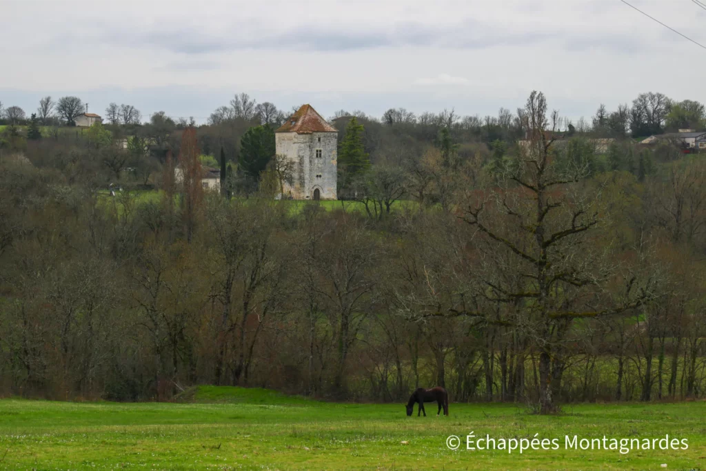 Randonnée gorges de Landorre (Lot) - Tour de Trébaîx, classée monument historique