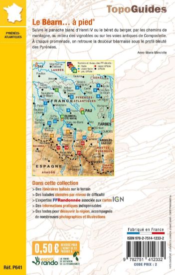 Topoguide officiel Le Béarn à pied (FFRandonnée)