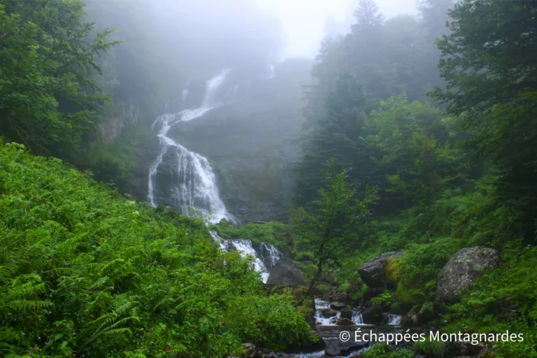 Première découverte de cette aventure : la superbe cascade du Fouillet.