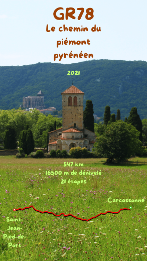 GR78, sur le piémont Pyrénéen de Carcassonne à Saint-Jean-Pied-de-Port