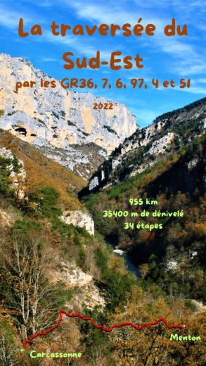 Traversée du Sud-Est de Carcassonne à Menton